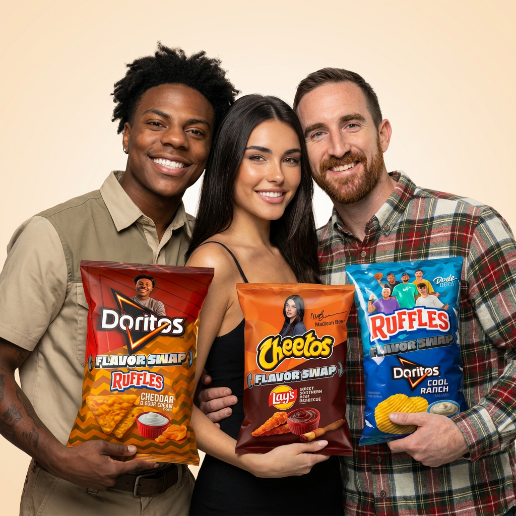 Limited Edition Doritos Ruffles Cheetos Flavor Swap 3pc Variety Pack NEW